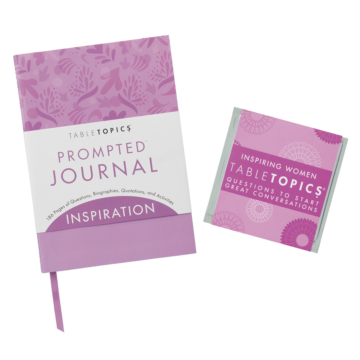 TableTopics Inspiration Journal and Inspiring Women conversation card bundle