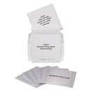 TableTopics Airstream Live Riveted Conversation Cards Open Case with question cards showing