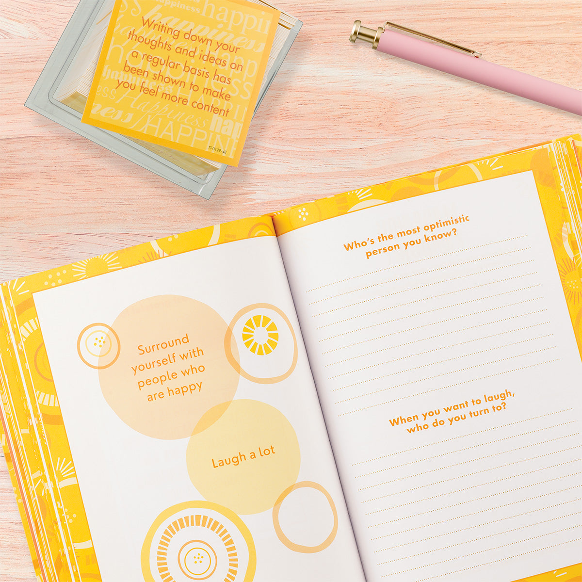 TableTopics Happiness Journal and conversation card bundle