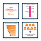 Four TableTopics Infomania Sports conversation starter card backs