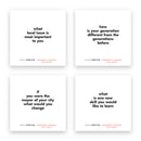 Four TableTopics Inspiring Women for Girls conversation starter cards
