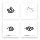Four TableTopics Not a Chance conversation starter cards