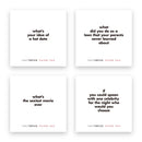 TableTopics® Pillow Talk To Go Set - 4 sample question cards