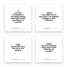 Four TableTopics Road Trip conversation starter questions