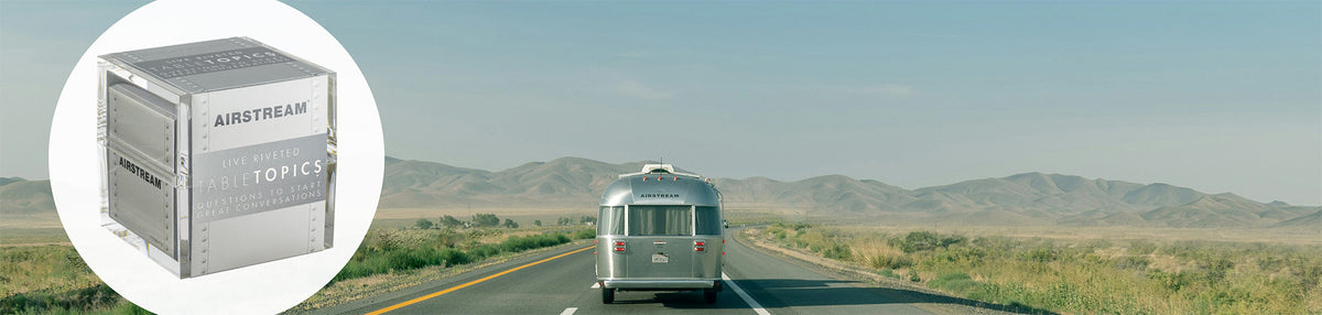 TableTopics Airstream – Live Riveted Conversation Cards for Travel
