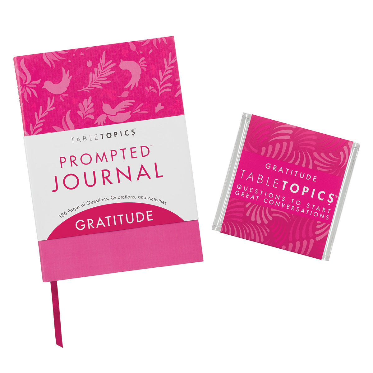 TableTopics Gratitude Journal and conversation card set bundle