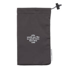 TableTopics Phone Away Bag with "who would you like to spend more face time with" printed on the front