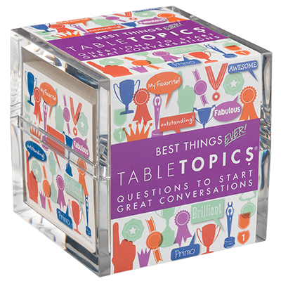 TableTopics Best Things Ever - 135 conversation starter cards to share what you're passionate about