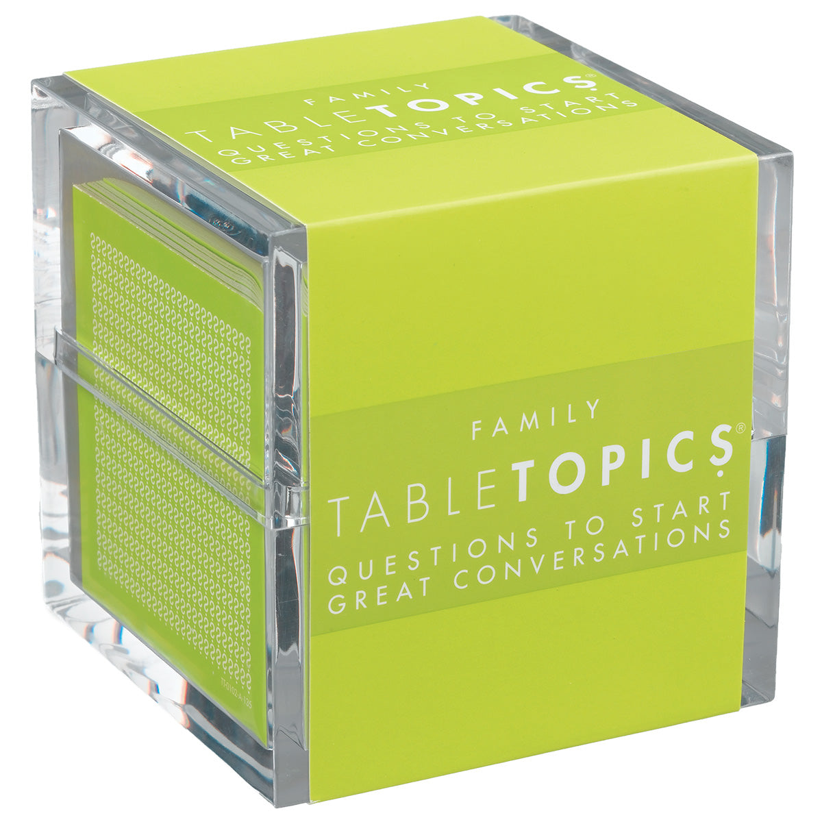 TableTopics Family's 135 conversation starters are a fun, easy way to get your family talking. Plus it's an award-winner!