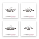 Four TableTopics Grandparents and Grandkids conversation starter cards