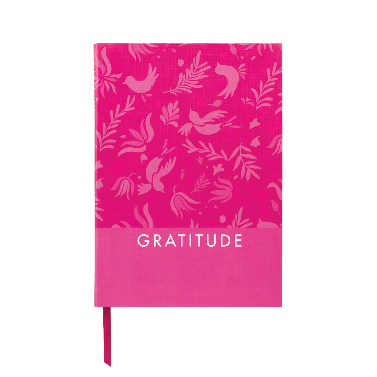 TableTopics Gratitude Prompted Journal cover - silk-textured finish, ribbon placeholder