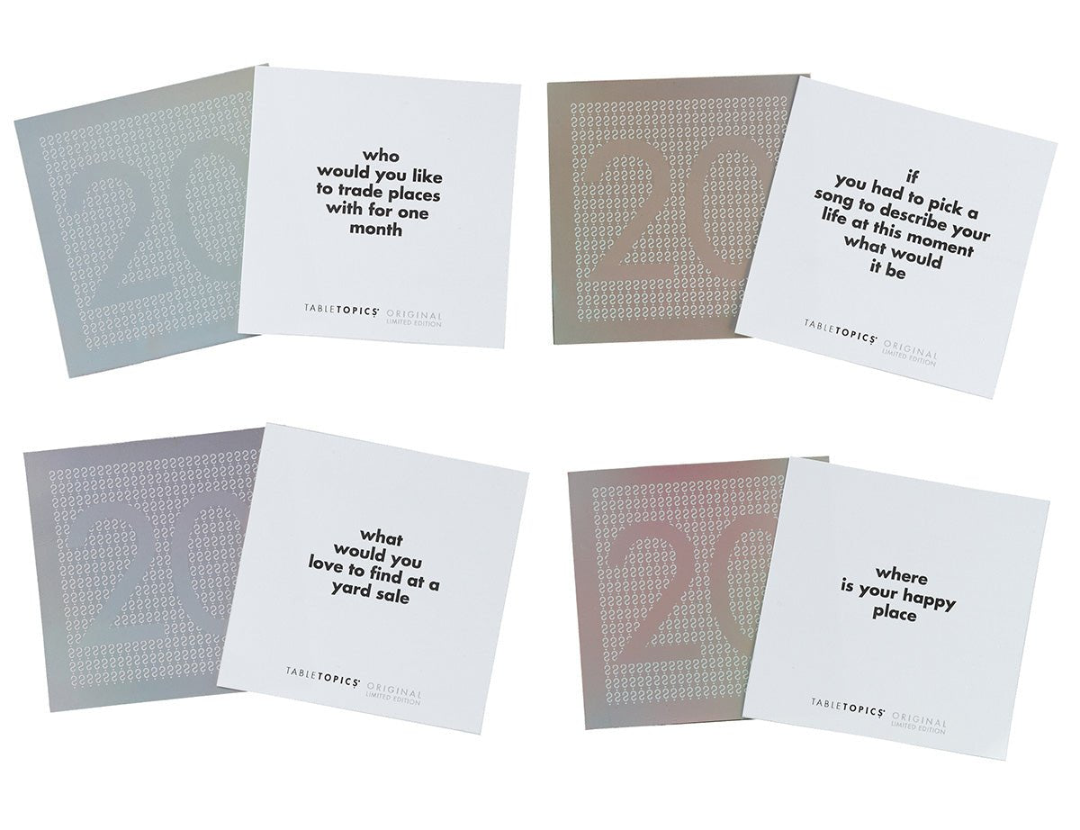 Four conversation starter cards from Original Limited Edition