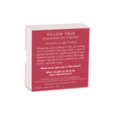 Back of TableTopics® Pillow Talk Conversation Starters pack - 40 questions