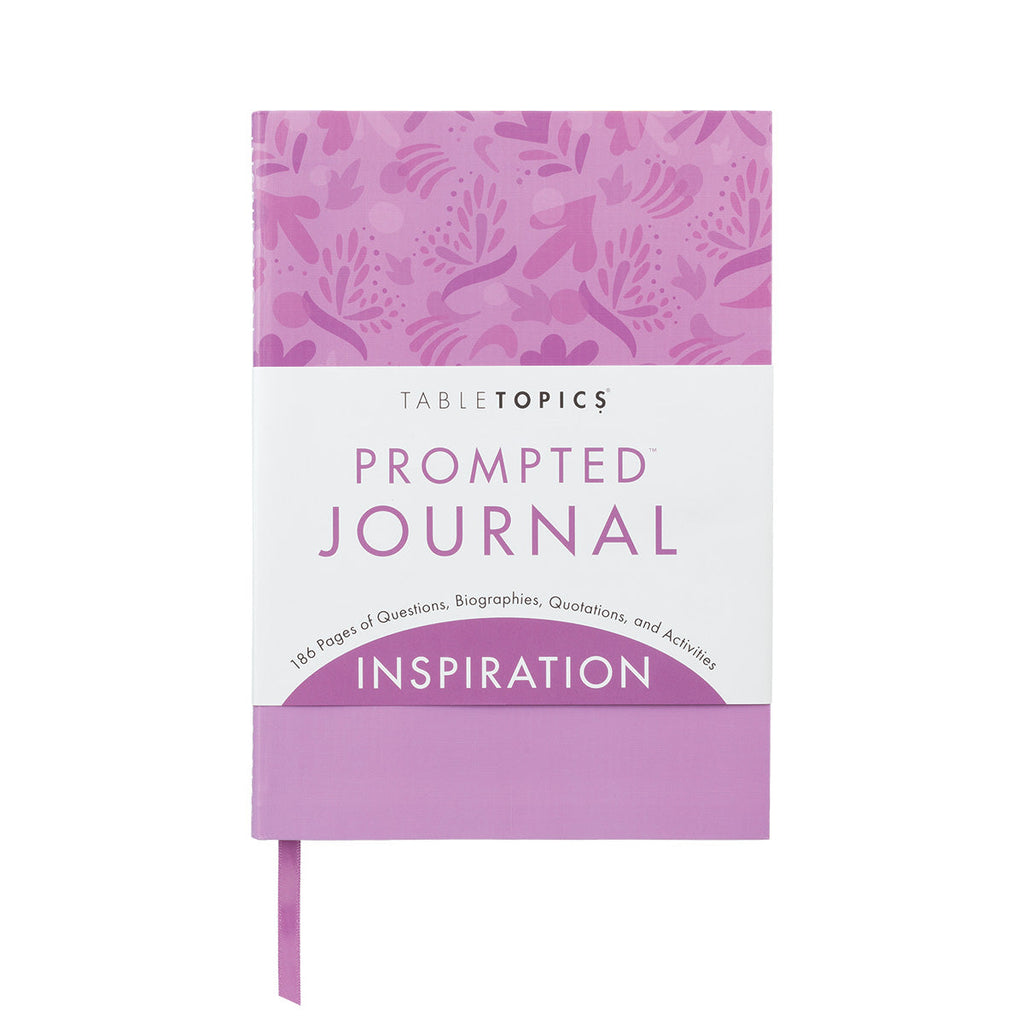 TableTopics Prompted Journal Inspiration cover - 192 pages of questions, biographies, quotations, and activities