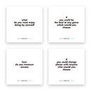Four TableTopics Teen conversation starter cards