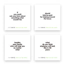Four TableTopics What Do You Think conversation cards for kids