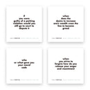Four TableTopics What Would You Do conversation cards for adults