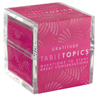 TableTopics Gratitude tabletop conversation starter set.