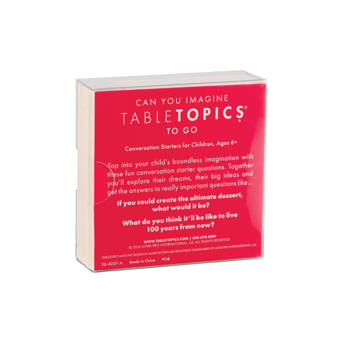 TableTopics Can You Imagine - 40 conversation starters to explore kids' dreams, creativity, and big ideas