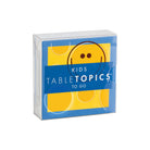 TableTopics Kids To Go conversation card set front. 40 question cards in a slipcase. 